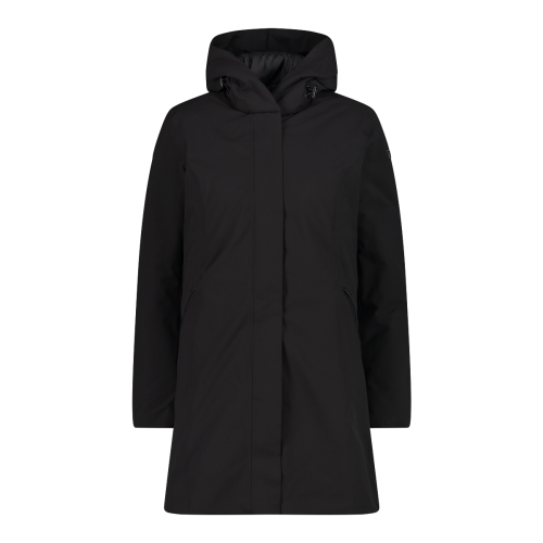 WOMAN COAT FIX HOOD