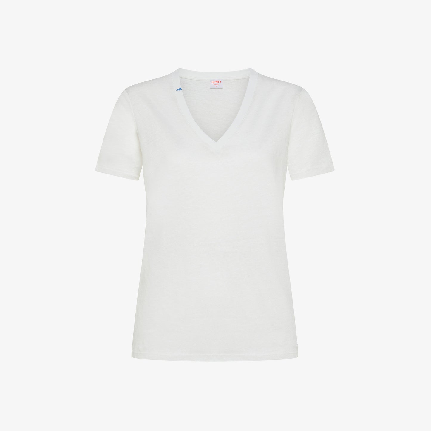 T-SHIRT V NECK LINEN