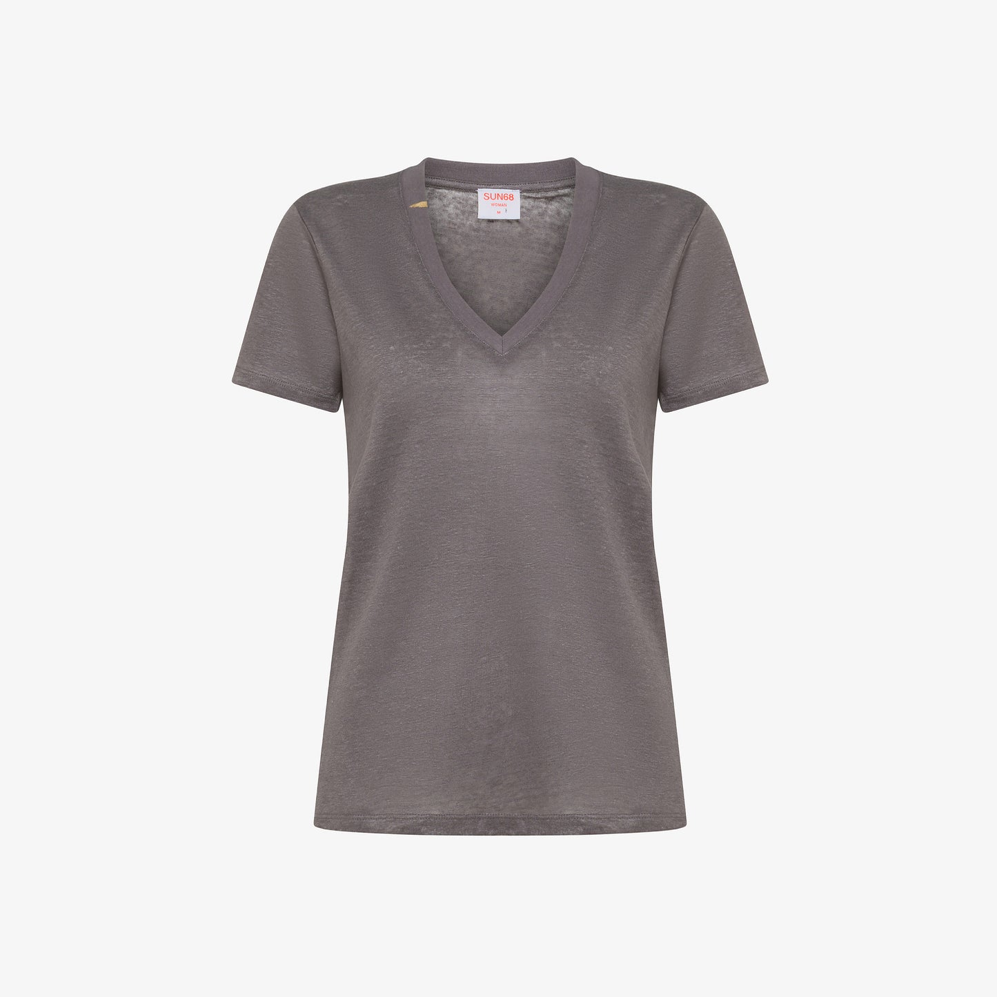 T-SHIRT V NECK LINEN